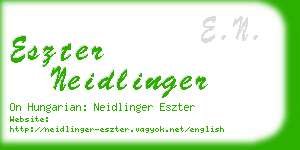 eszter neidlinger business card